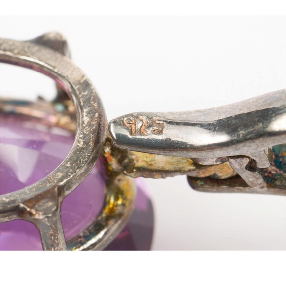 Just in- amethyst pendant in sterling silver - Picture 3 of 8